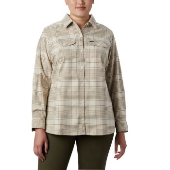 Columbia Ženske Košulje - Silver Ridge Long Sleeve Flannel Top Plus Size Visebojne | NUFK-85973